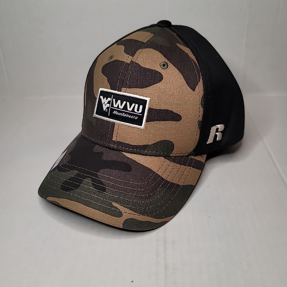 Men's Russell Camo West Virginia Mountaineers NCAA Agent Adjustable Hat Cap NEW
